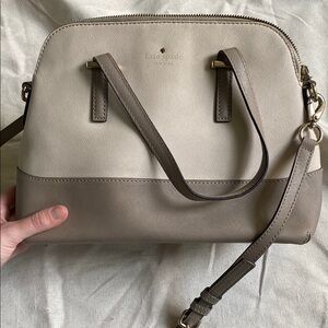 Kate Spade Beige and Taupe Women's Bag Two Toned Purse